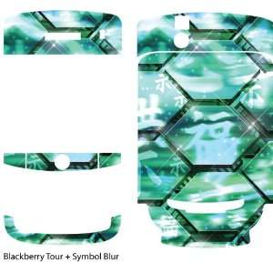    Symbol Blur Design Protective Skin for Blackberry Tour Electronics