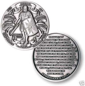 ARMOR OF GOD .999 SILVER CHALLENGE COIN  