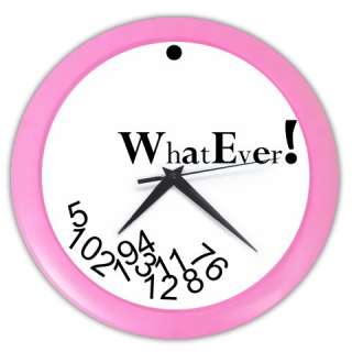 The WHATEVER NEW ROUND WALL CLOCK 7 Colors Available  