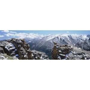  View of Snowcapped Mountain Range, Rocky Mountain National Park 