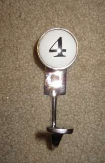 New Pottery Barn ceramic numbered hook number 4 *6 available*  