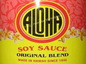 ALOHA SHOYU soy sauce Hawaii ONE GALLON 128oz  