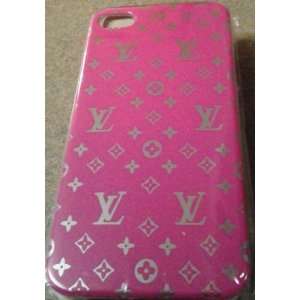  Brand New LV Designer Hard Case for iPhone 4   Pink 