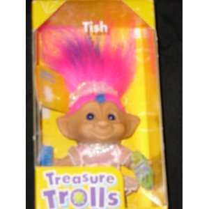  Treasure Trolls with lucky Wishstones   Trish doll Toys 