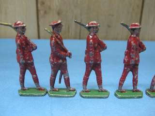 10 Vintage Barclay Manoil Grey Iron Lead Toy Soldiers  