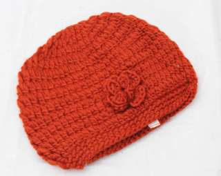 Crochet Flower Knit Cap Beanie Winter Hat *BEST colors*  