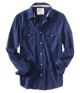   mens solid color snap button front shirt   Style #9791  