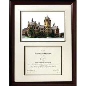  Wayne State University Graduate Framed Lithograph w 