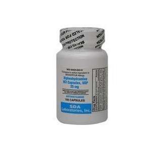 Diphenhydramine HCI 25 Mg Allergy Medicine And Antihistamine By SDA 
