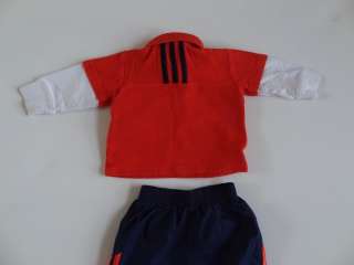 Boys Adidas Orange Outfit Size 12 Months  