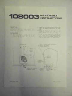 Wheel Horse A Series Rear Bagger Assembly Instructions  