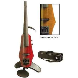  NS Design WAV 4 Electric 4 String Amber Burst Violin with 