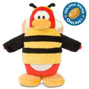  Disney 9 Deluxe Club Penguin Penguin Plush    Bumble Bee 