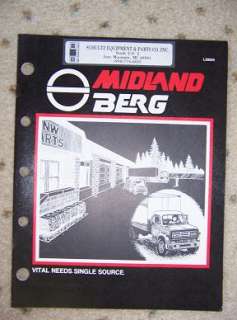 1984 Midland Berg Air Brake Parts Catalog Actuator o  