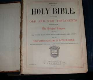 Holy Bible   1882   Holman Brothers (Clogg Family)  