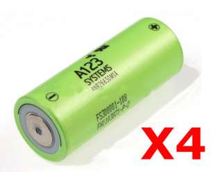4pcs New Original A123 systems battery lifepo4 cell 26650 2300mah Free 