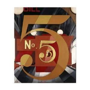  Charles Demuth   The Figure 5 In Gold Giclee