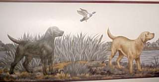 Hunting DOGS LABS Retriever WALLPAPER BORDER Dog AKC  