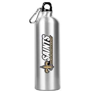 New Orleans Saints NFL 34oz Silver Aluminum Water Bottle 