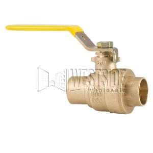   Ball Valve with Solder End Connections   Brass, 3/4