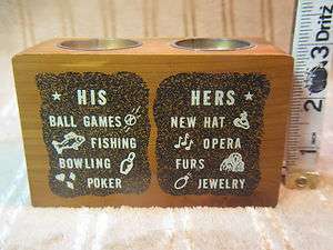  Western America Souvenir His & Hers Novelty Coin Bank ██  