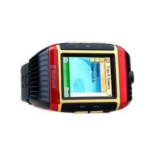   Watch Cell Phone Red and Gold (2gb Tf Card) Cell Phones & Accessories