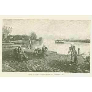  1883 Artist Strolls in Holland Alkmaar Edam Veer 