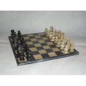  Mexican Marble Chess Set and Marble Board 