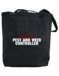 Canvas Tote Bag Black  Future Pest And Weed Controller  Occupations