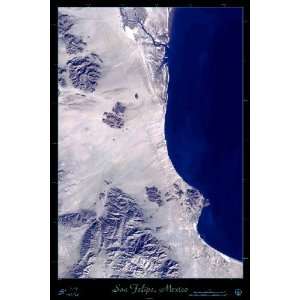 San Felipe, Baja California, Mexico Satellite Print/map/poster 24x36 