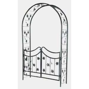   36286 Garden Walk Bacchus Steel Arch with Gates Patio, Lawn & Garden