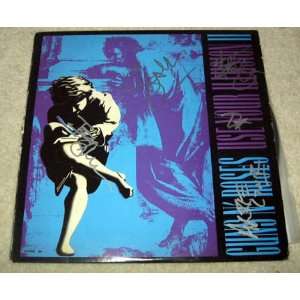  GUNS N ROSES autographed SIGNED ILLUSION2 RECORD *proof 