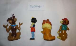 Lot of 4 Don Bluth All Dogs Go to Heaven figures by Wendys  
