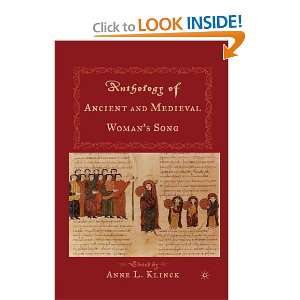   and Medieval Womans Song (9781403963109) Anne L. Klinck Books