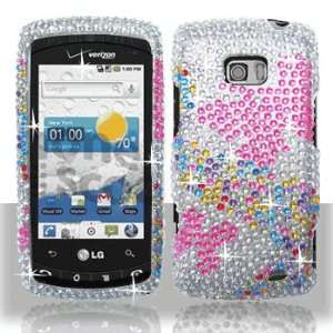  Premium   LG VS740/Ally Full Diamond Hot Pink Butterfly 