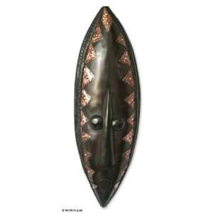  Ghanaian wood mask, Alms Giver