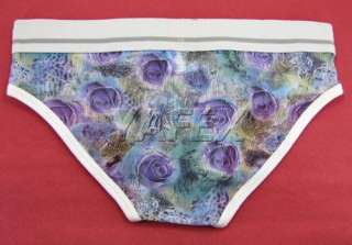 Hot new mens colorful patterns briefs sheer underwear skinny short 
