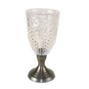  10 Inch Crystal Glass Candle Holders (set Of 2)