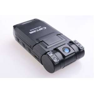  HD Car Video Camera Dual Lens LCD DVR Dash Recorder Black 