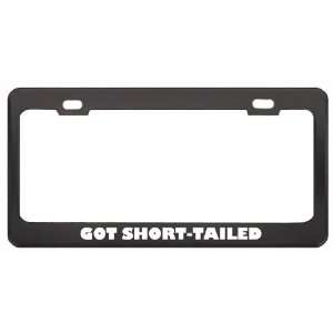 Got Short Tailed Wallaby? Animals Pets Black Metal License Plate Frame 