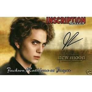 Twilight NEW MOON Inscription Series Card #7 Jackson Rathbone as 