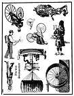 Unmounted Sheet of Rubber for Stamping + Cling Cushion steampunk man 