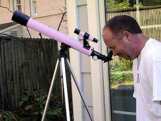 New Pink 50mm Refractor Telescope with Tripod w Mount  