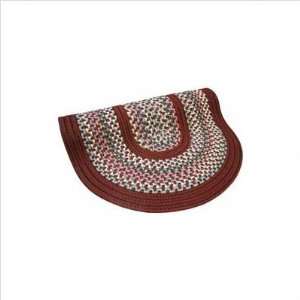   Pioneer Valley II Indian Summer with Burgundy Solids Braided Rug Baby