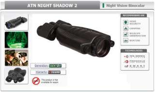 ATN Night Shadow Gen 2 Night Vision Binocular  
