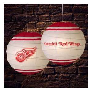   RED WINGS NHL Hockey Rice Paper LAMP LANTERN New Gift Sports
