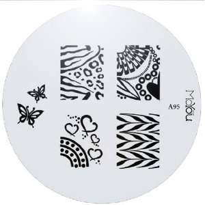  Moyou Nail Art Image Plate A96 including 7 Nailart designs 