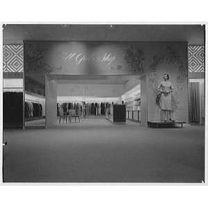   Department Store, business in Cleveland, Ohio. Tall girls shop 1961