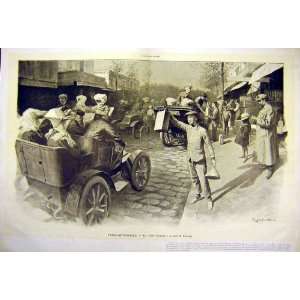   French Print 1904 Paris Automobile Motor Car Suresnes
