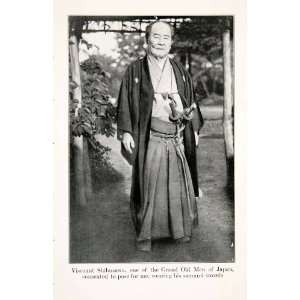  1921 Print Viscount Baron Shibusawa Eiichi Japanese 